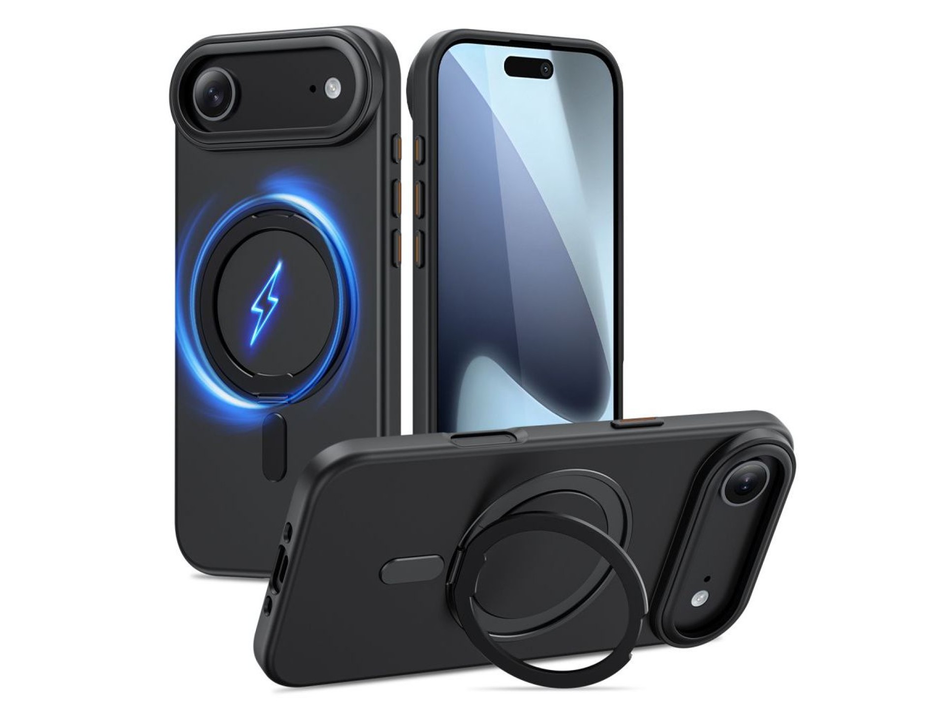 Tech-Protect MagRing MagSafe case for iPhone 17 Air - black