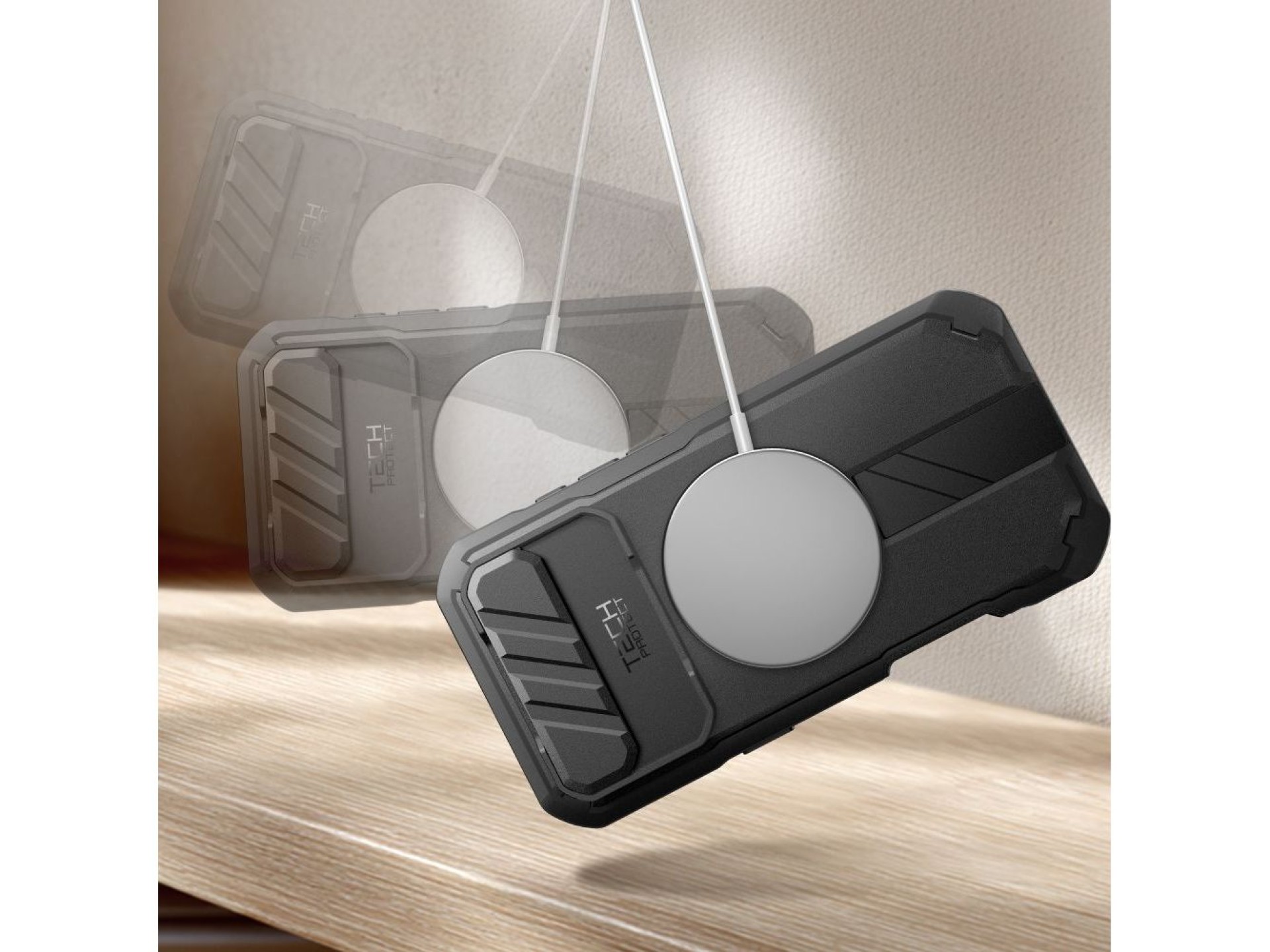 Funda Tech-Protect Kevlar MagSafe para iPhone 17 Air - Negra