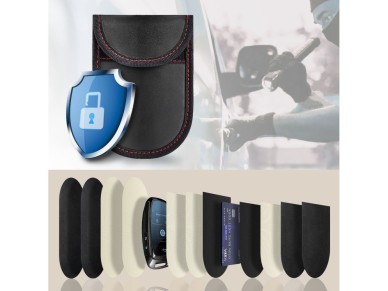 Funda Tech-Protect KLR100 con protecci�n RFID - Negra y roja
