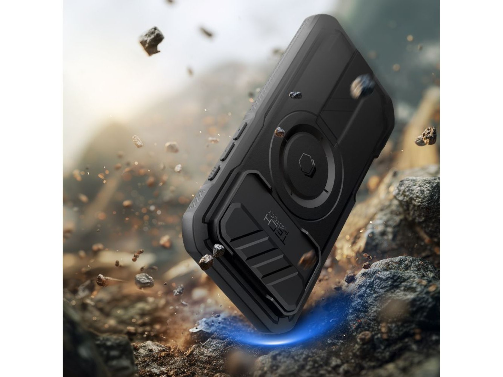 Funda Tech-Protect Kevlar MagSafe para iPhone 17 Air - Negra