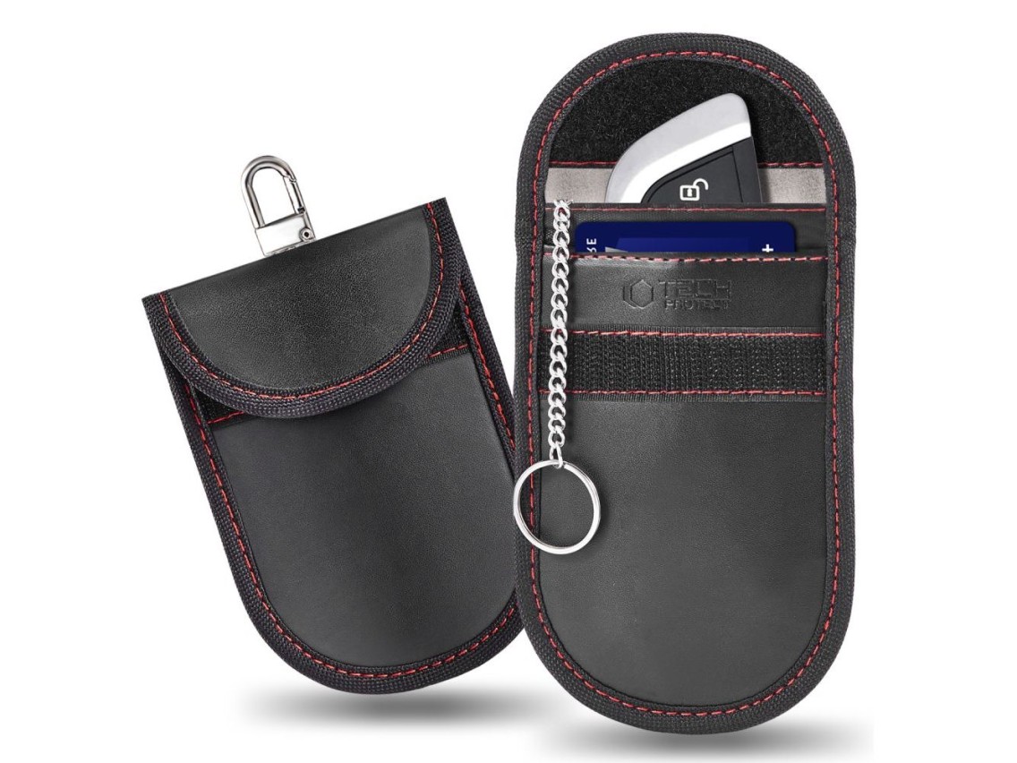 Funda Tech-Protect KLR100 con protecci�n RFID - Negra y roja
