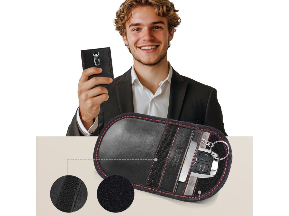 Funda Tech-Protect KLR100 con protecci�n RFID - Negra y roja