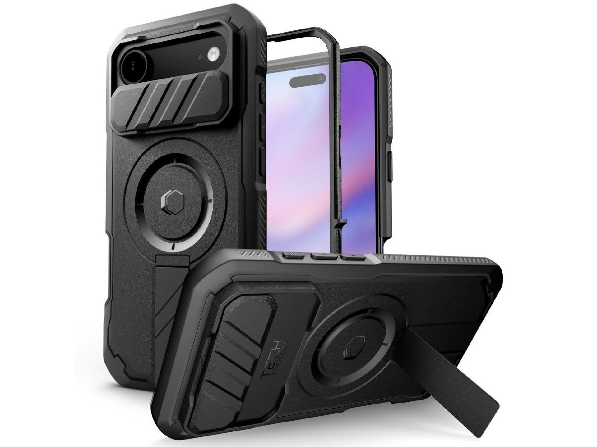 Funda Tech-Protect Kevlar MagSafe para iPhone 17 Air - Negra