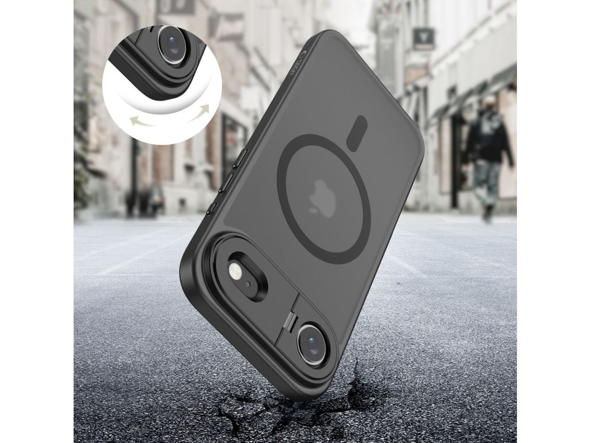 Tech-Protect MagStand MagSafe Case for iPhone 17 Air - Matte Black
