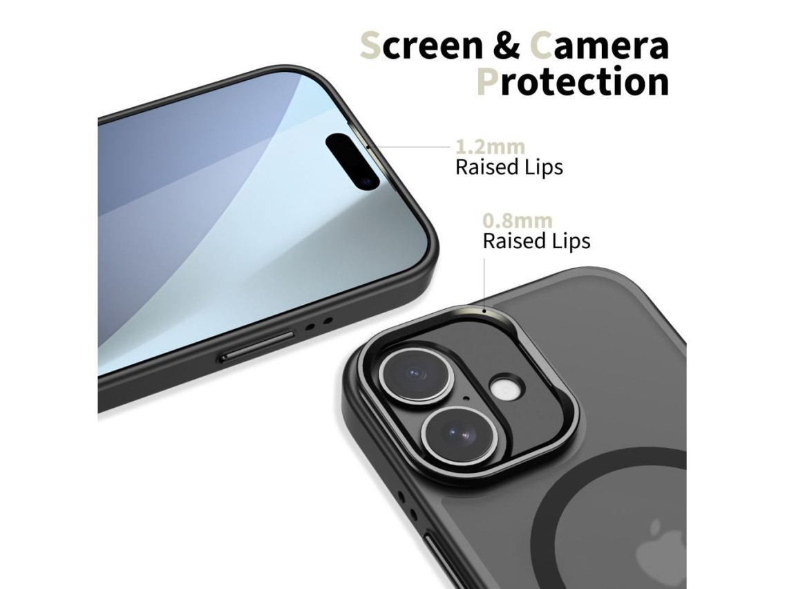 Tech-Protect MagStand MagSafe case for iPhone 17 - matte black