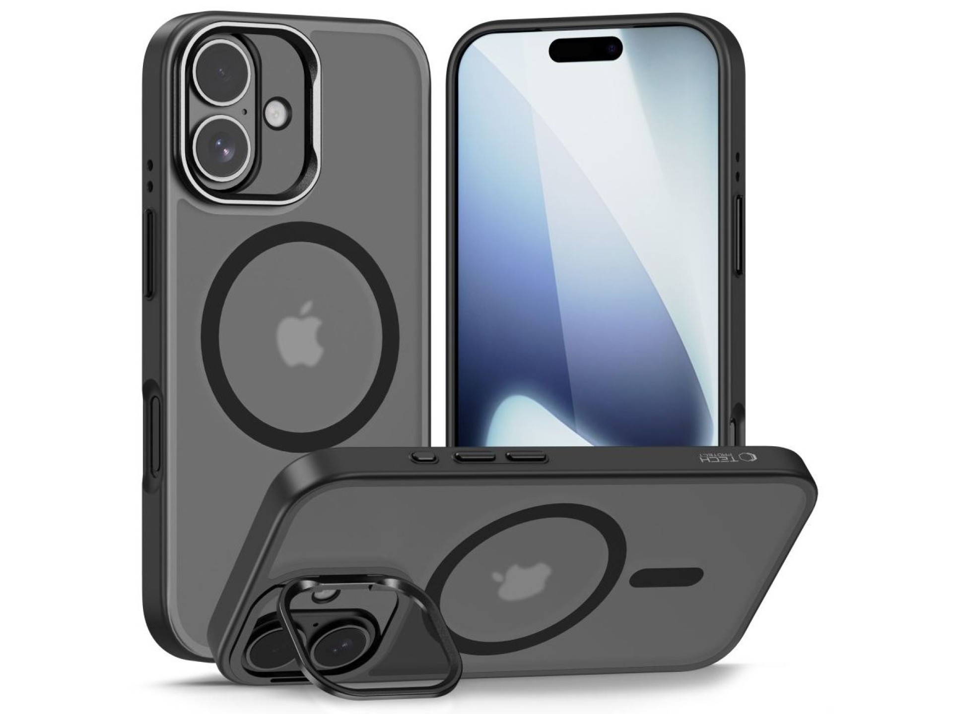 Tech-Protect MagStand MagSafe case for iPhone 17 - matte black