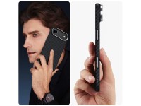 Capa Tech-Protect Ion Carbon MagSafe para iPhone 17 Air - Preto e Prata