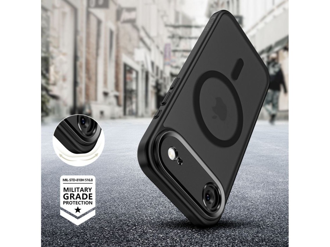 Capa Tech-Protect MagCam MagSafe para iPhone 17 Air - Preto Fosco