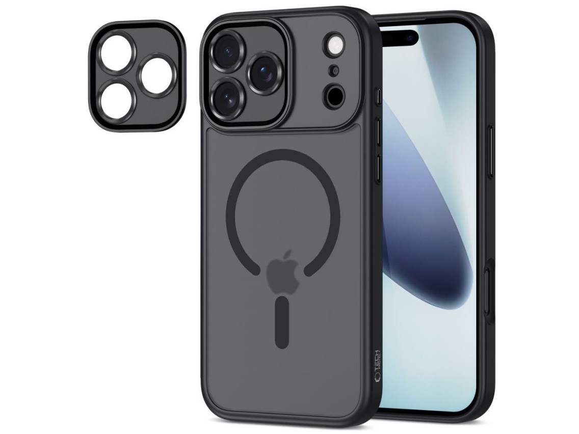 Capa Tech-Protect MagCam MagSafe para iPhone 17 Pro - Preto Fosco