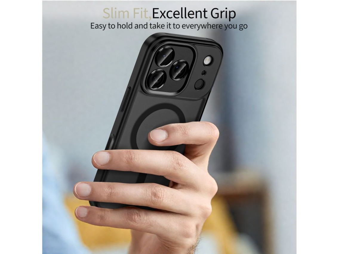 Capa Tech-Protect MagCam MagSafe para iPhone 17 Pro - Preto Fosco