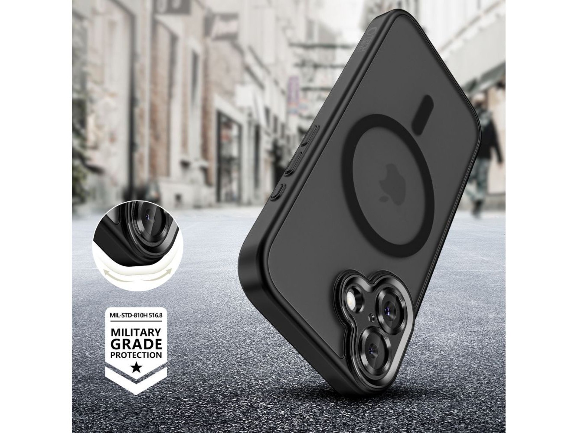 Tech-Protect MagCam MagSafe Case for iPhone 17 - Matte Black