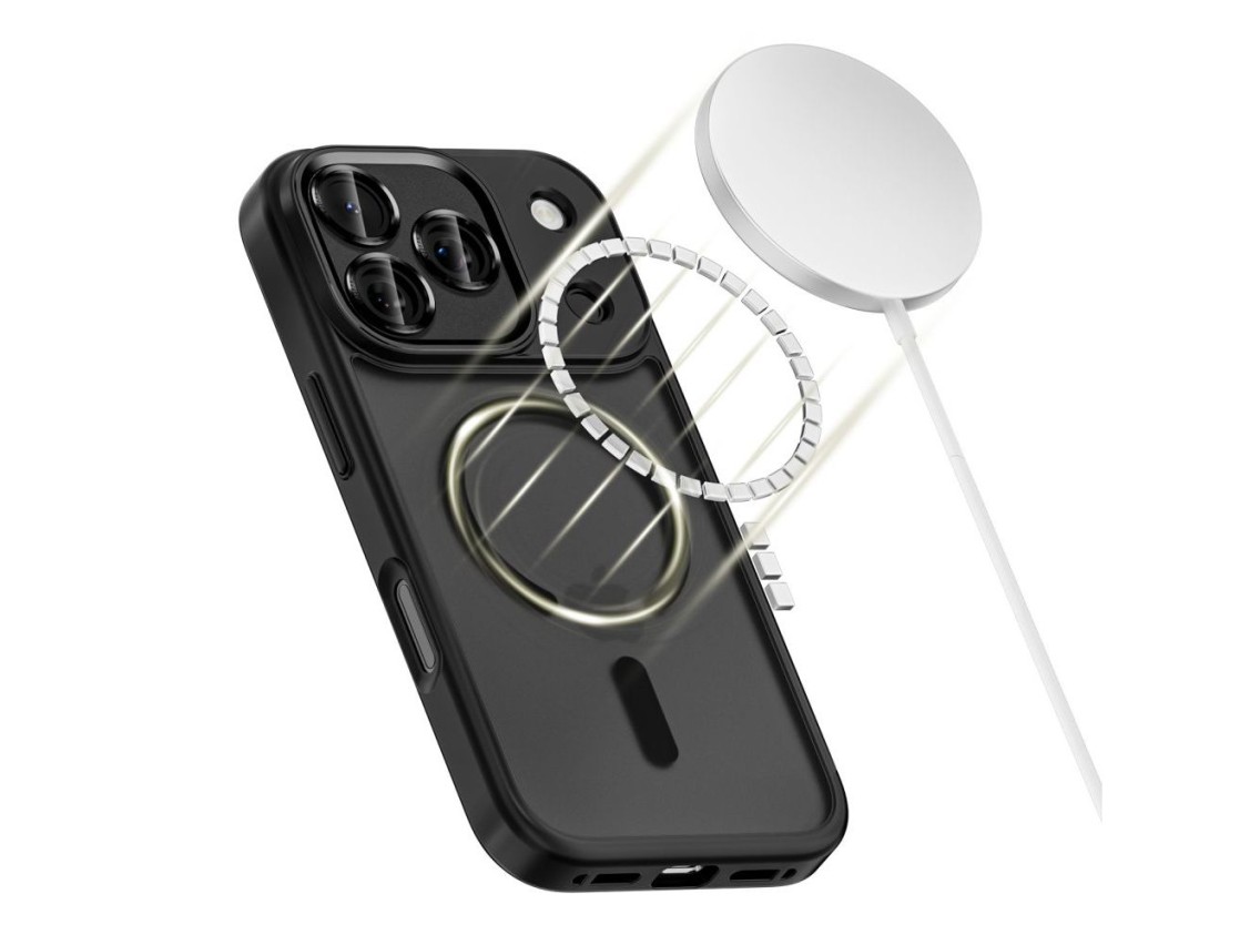 Capa Tech-Protect MagCam MagSafe para iPhone 17 Pro - Preto Fosco