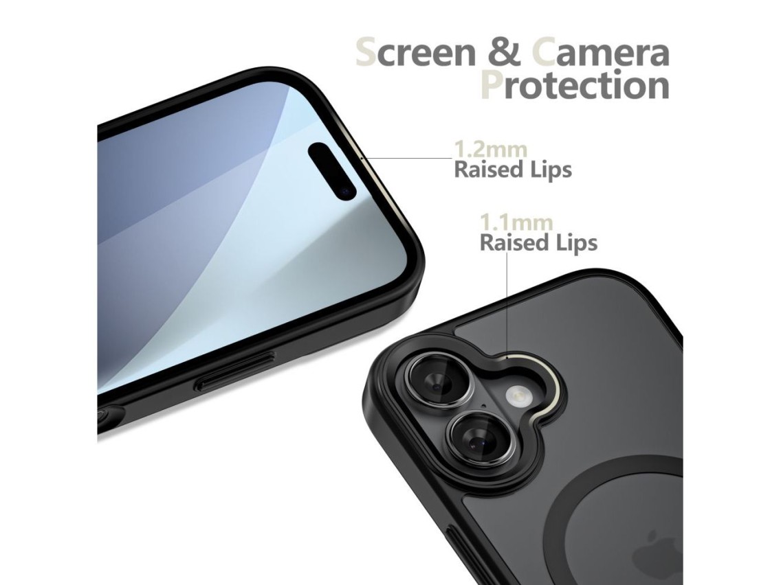 Tech-Protect MagMat XT 4-set MagSafe case for iPhone 17 - matte black