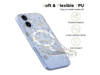 Capa Tech-Protect FlexAir MagSafe para iPhone 17 - Margaridas com Folhas Capa Tech-Protect FlexAir MagSafe para iPhone 17 - Margaridas com Folhas