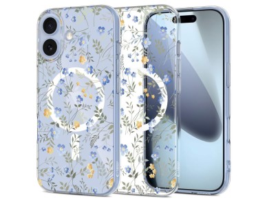 Tech-Protect FlexAir MagSafe Case for iPhone 17 - Daisies with Leaves Tech-Protect FlexAir MagSafe Case for iPhone 17 - Daisies with Leaves