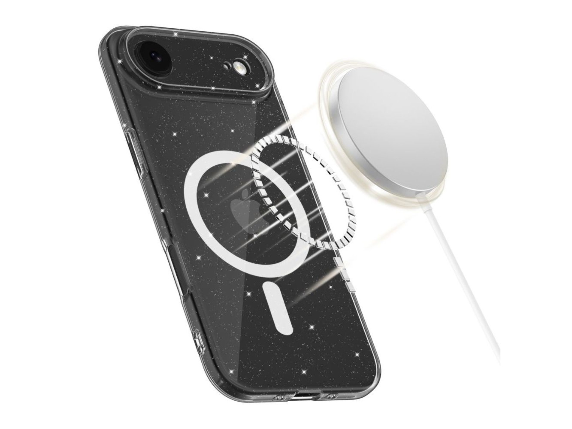 Tech-Protect FlexAir MagSafe Case for iPhone 17 Air - Clear Glitter