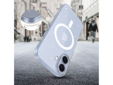 Tech-Protect FlexAir MagSafe Case for iPhone 17 - Clear Glitter Tech-Protect FlexAir MagSafe Case for iPhone 17 - Clear Glitter