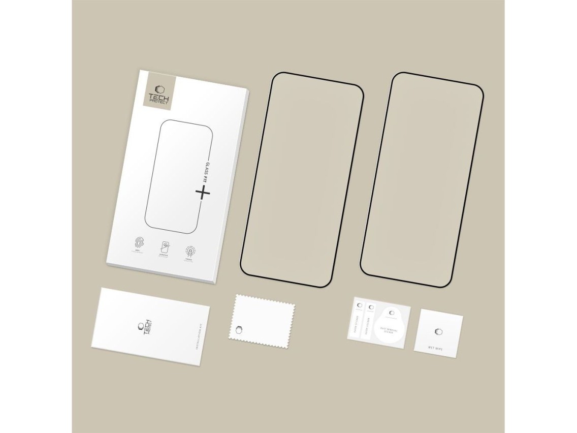 Tech-Protect Glass Fit+ - Pacote com 2 películas de vidro temperado para Xiaomi Redmi 15C / Poco C85
