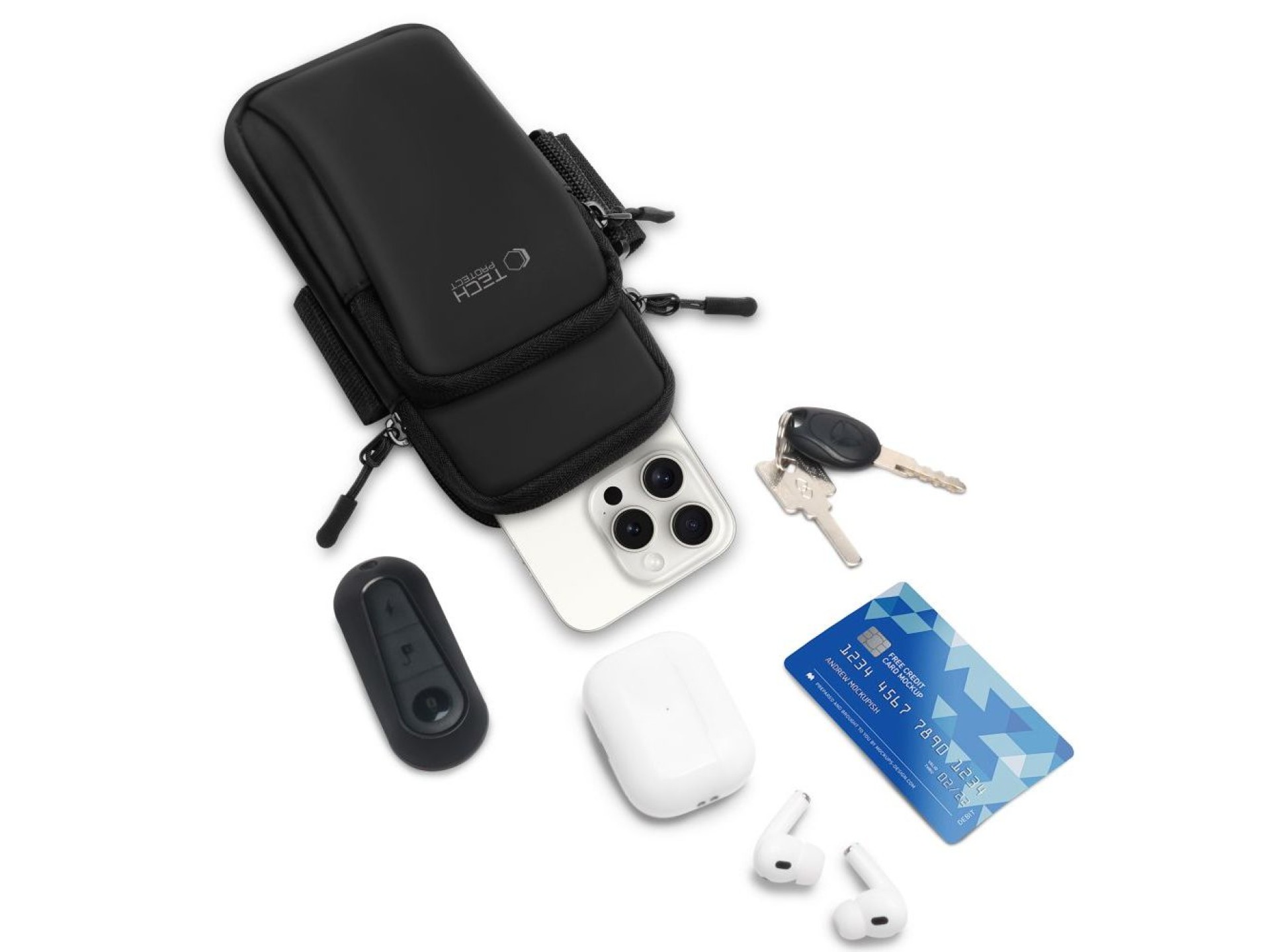 Funda universal para brazalete deportivo Tech-Protect M7 - Negra