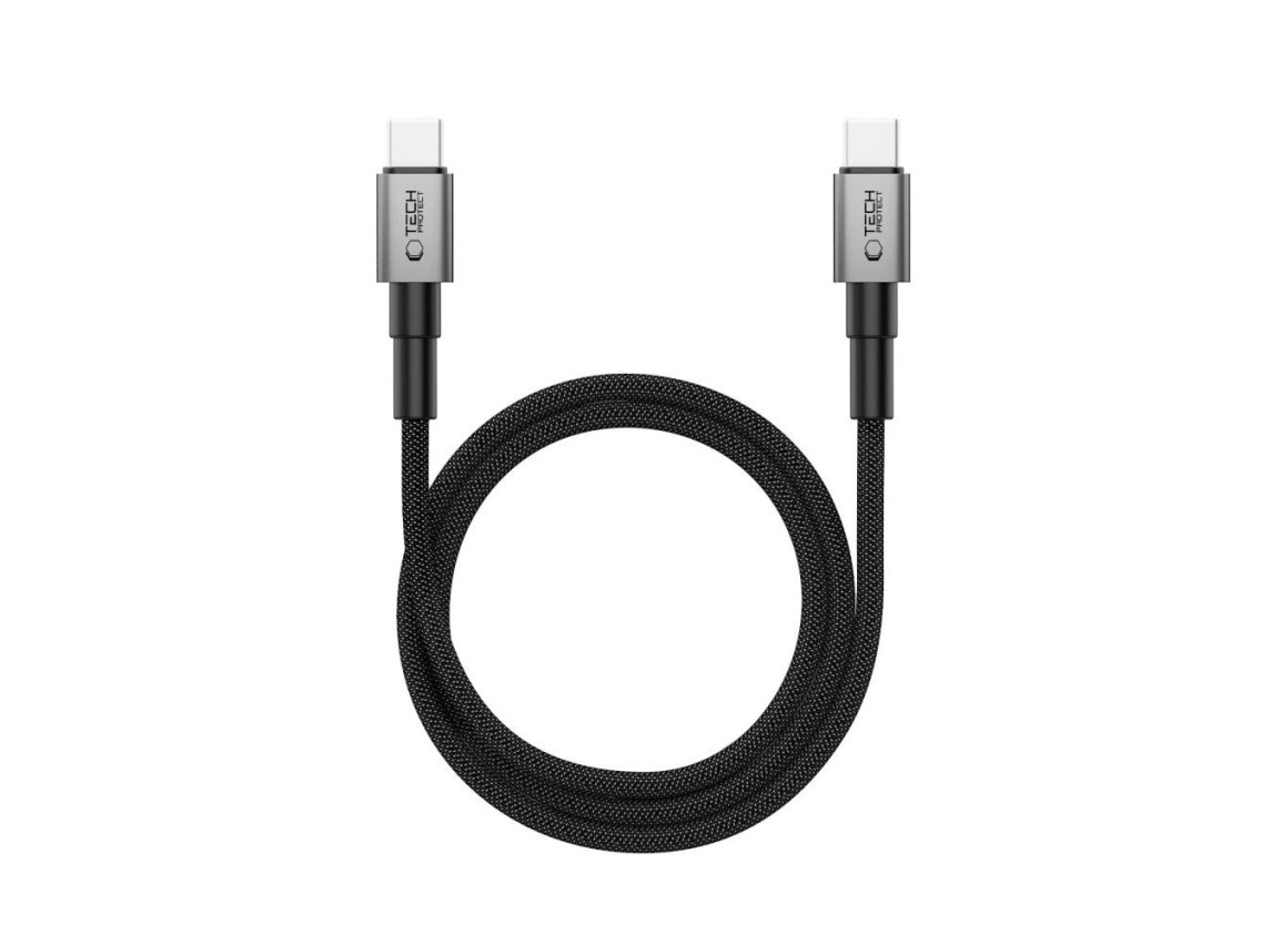 Cable USB-C PD Tech-Protect Ultraboost DNA MagTwist 100W / 5A 100 cm - Gris