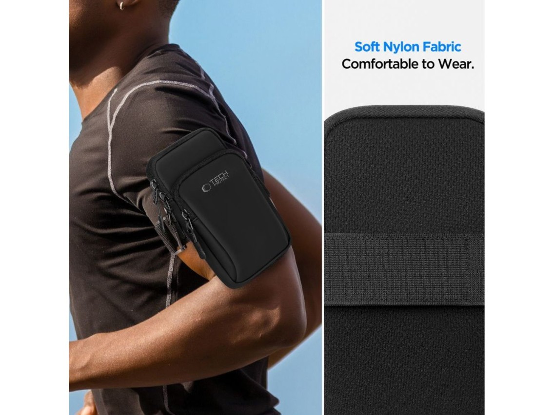 Funda universal para brazalete deportivo Tech-Protect M7 - Negra
