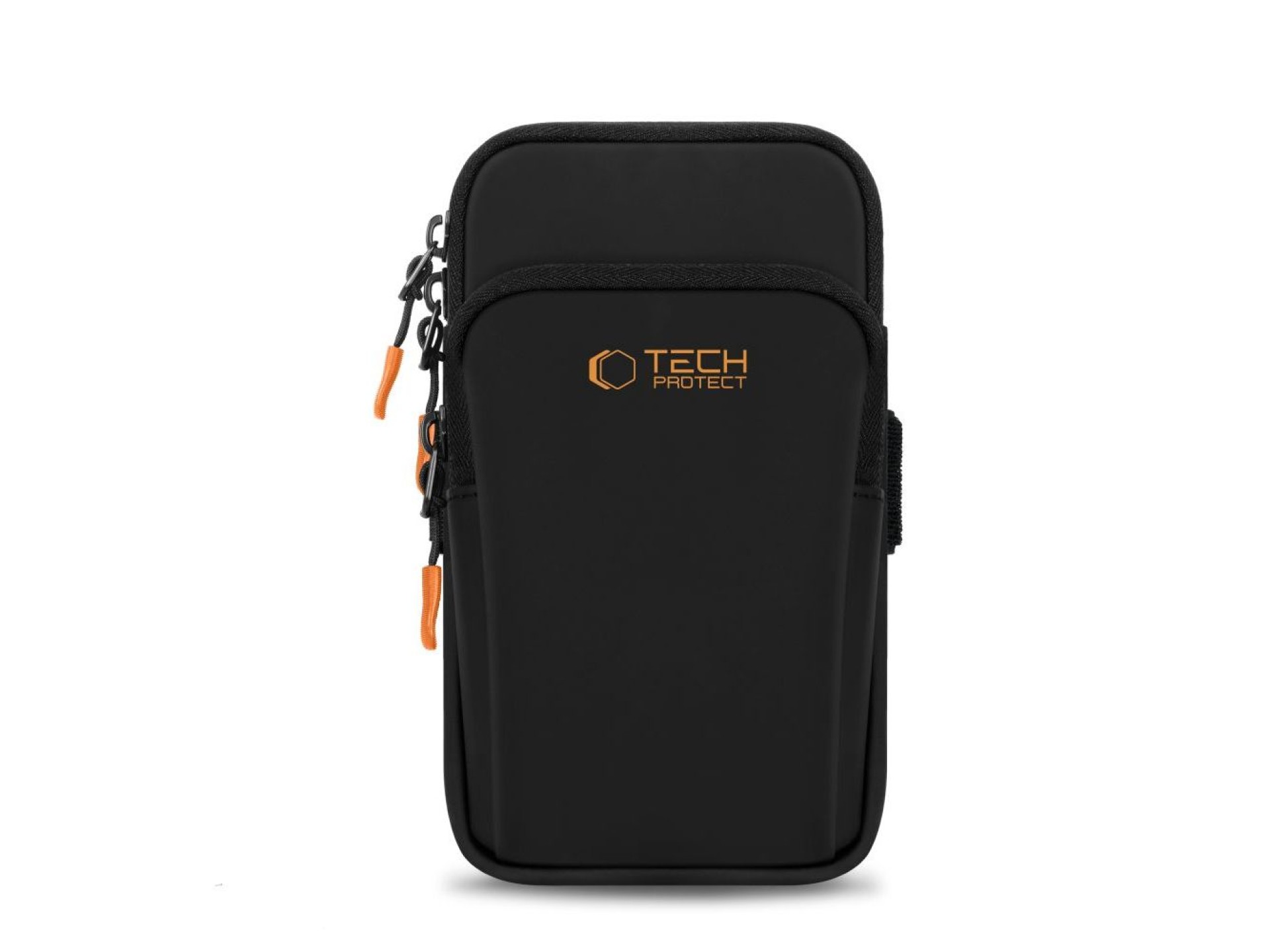 Funda universal para brazalete deportivo Tech-Protect M7 - Negro y naranja