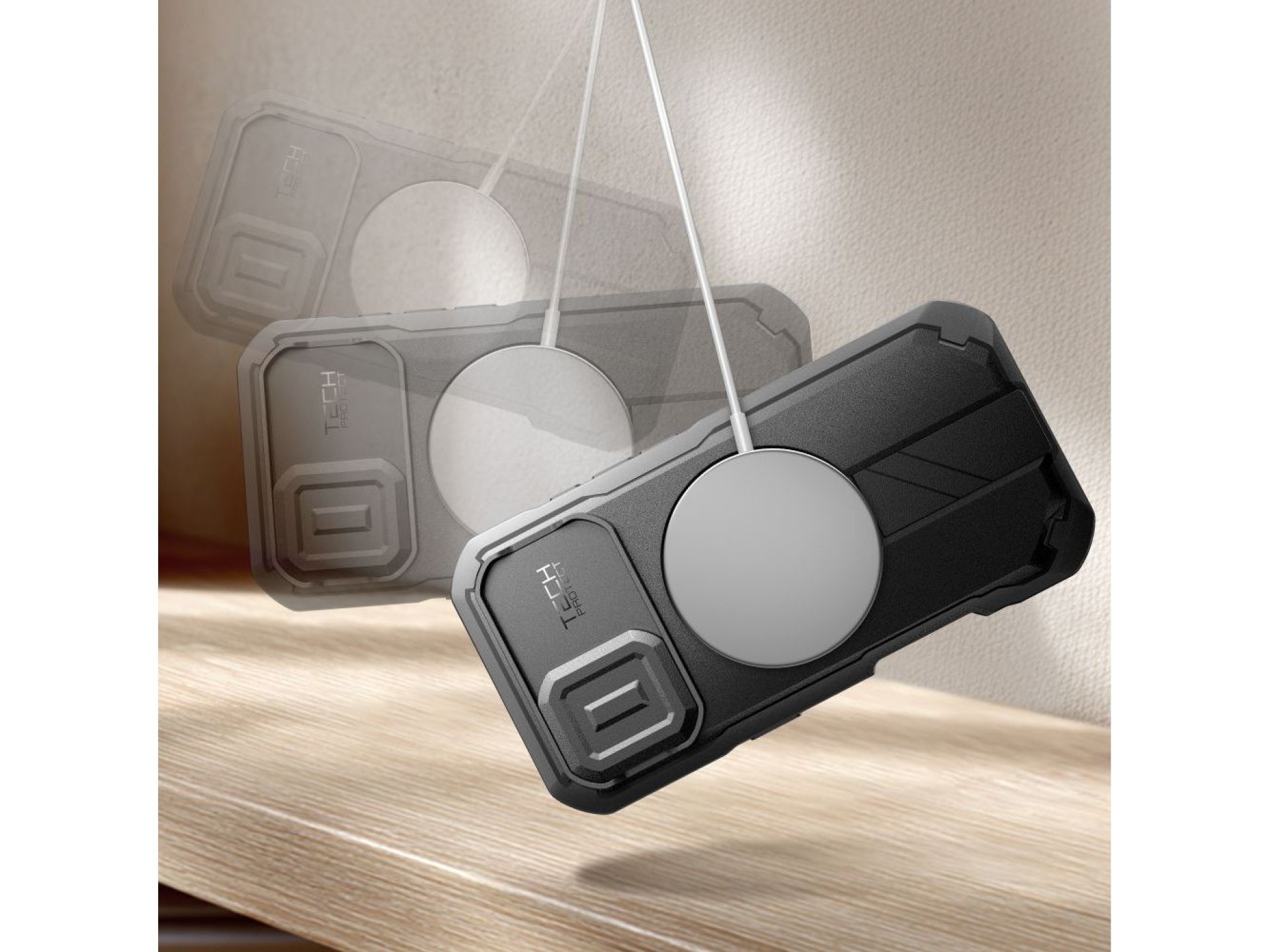 Tech-Protect Kevlar MagSafe case for iPhone 17 - black