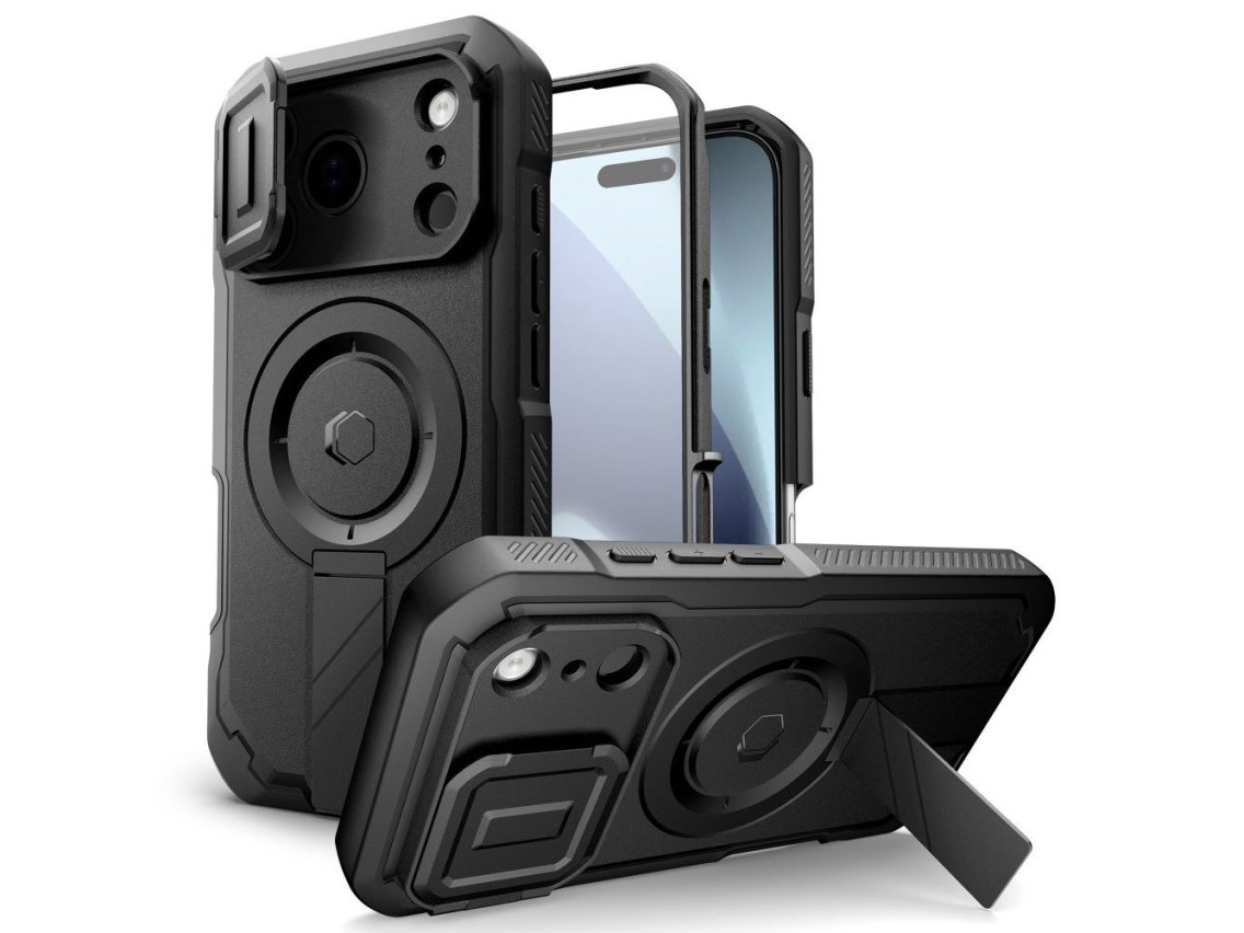 Funda Tech-Protect Kevlar MagSafe para iPhone 17 Pro - negra
