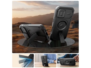 Tech-Protect Kevlar MagSafe case for iPhone 17 - black