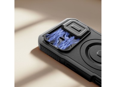 Tech-Protect Kevlar MagSafe case for iPhone 17 - black