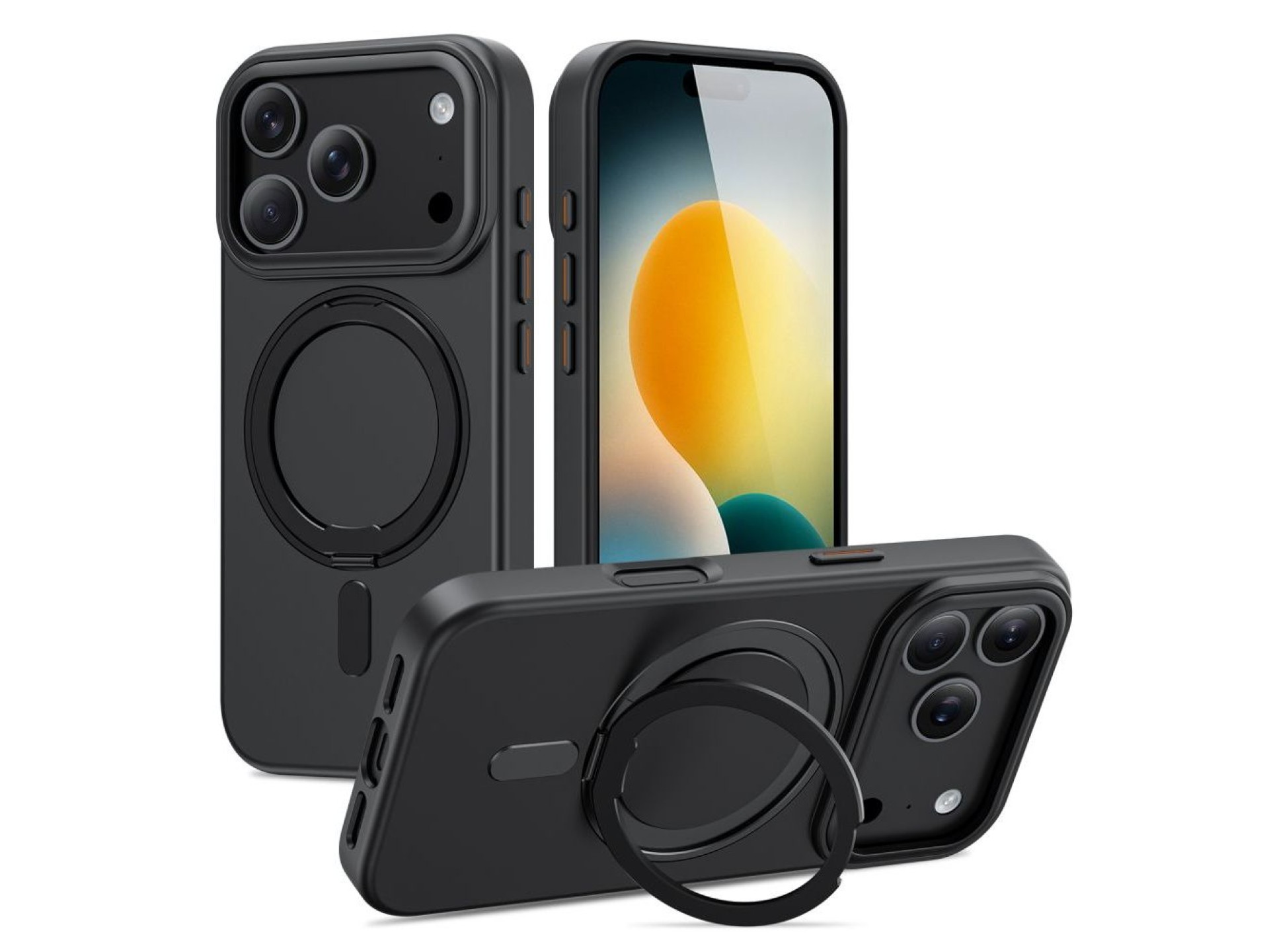 Tech-Protect MagRing MagSafe case for iPhone 17 Pro - matte black