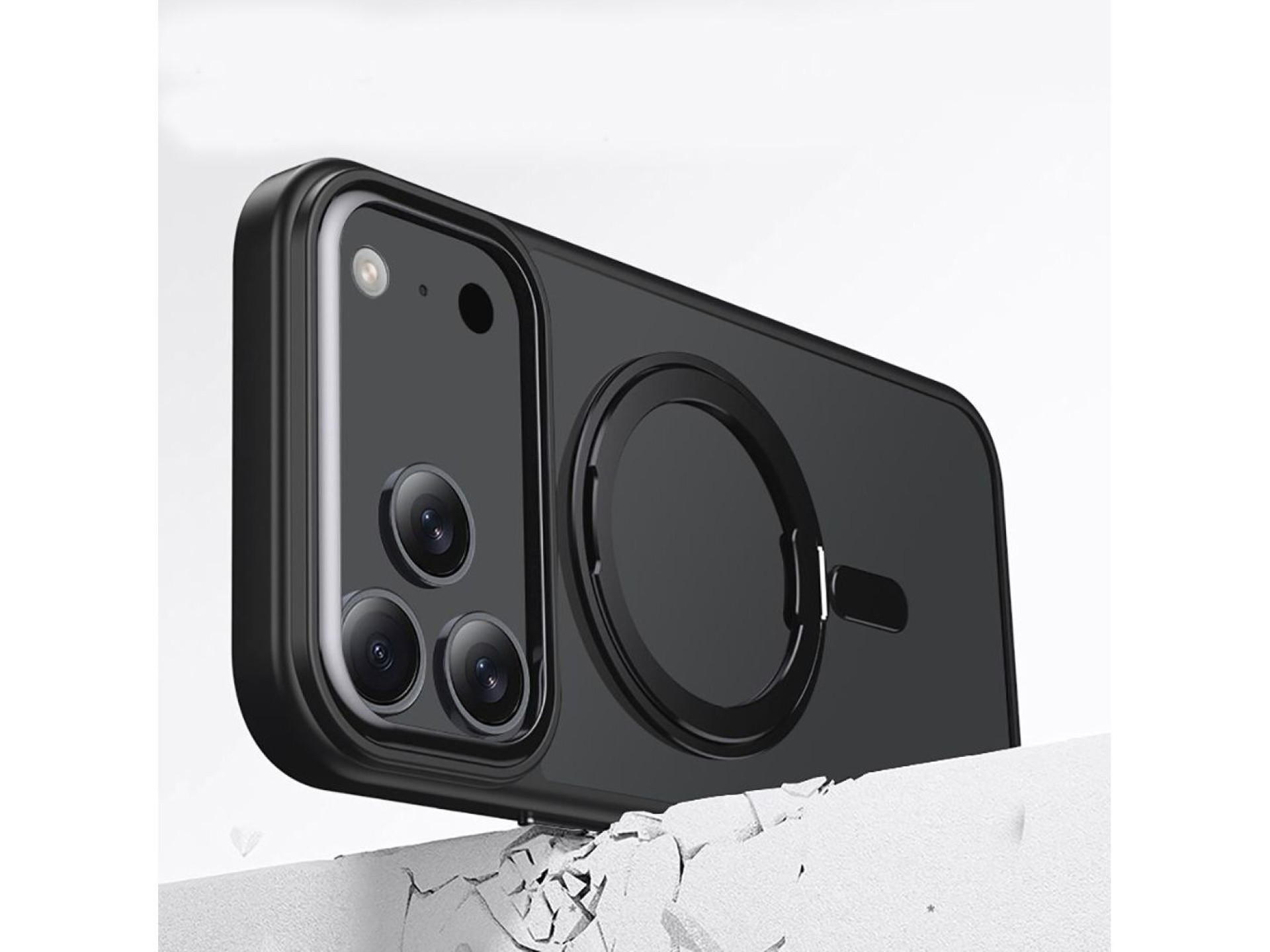 Tech-Protect MagRing MagSafe case for iPhone 17 Pro Max - matte black
