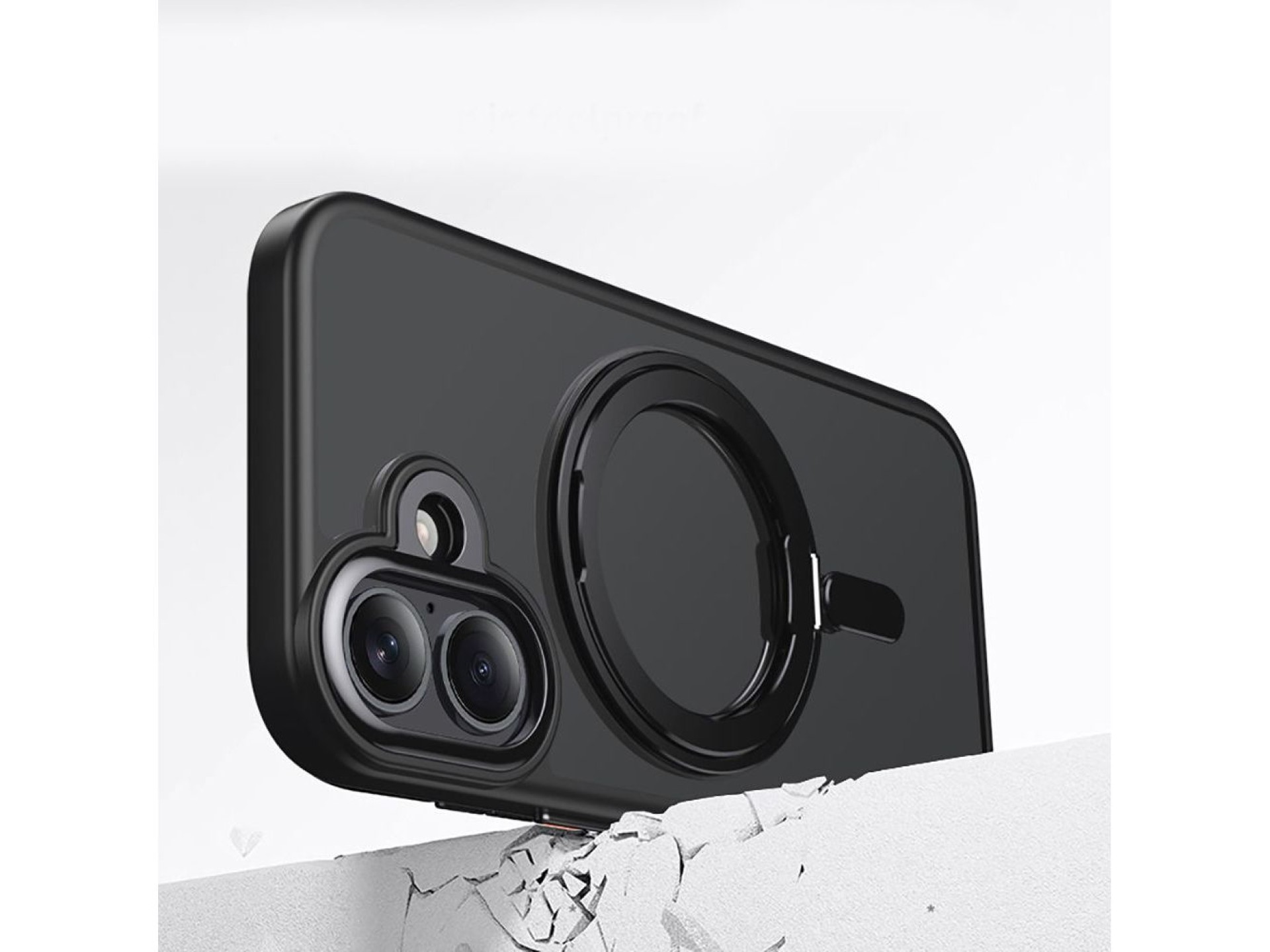 Funda Tech-Protect MagRing MagSafe para iPhone 17 - negro mate