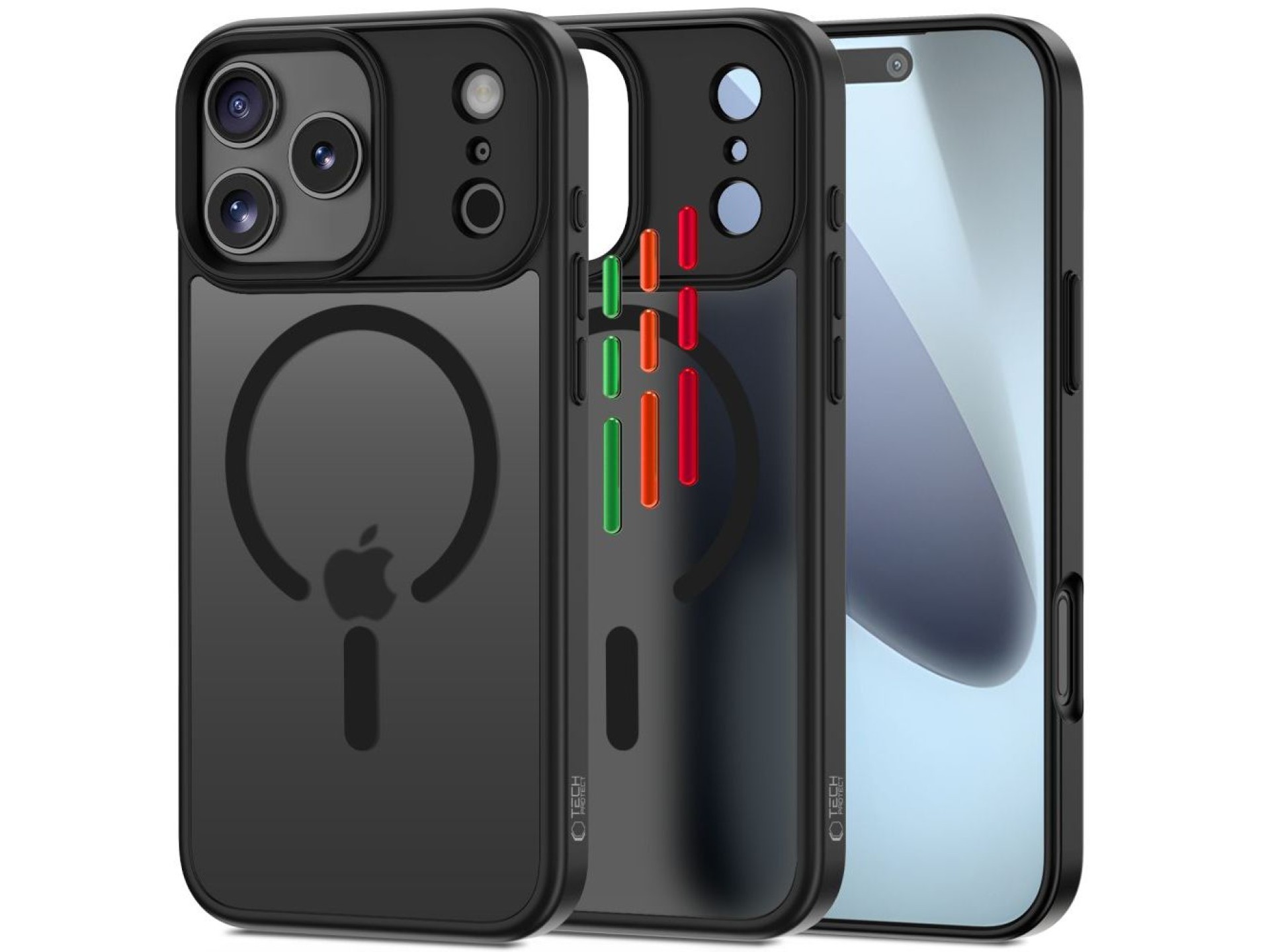 Tech-Protect MagMat XT 4-set MagSafe Case for iPhone 17 Pro - Matte Black