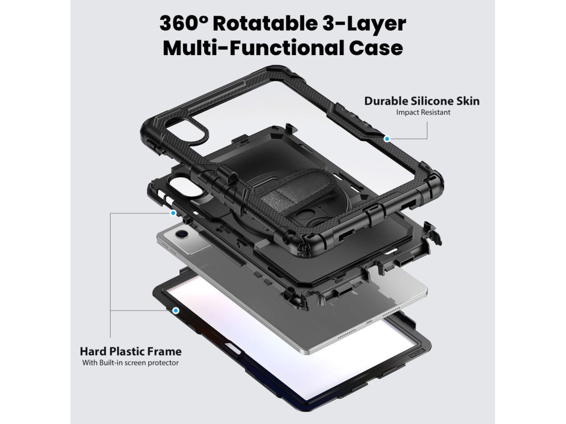 Tech-Protect Solid Case for Lenovo Idea Tab 11.0 TB-336 - Black