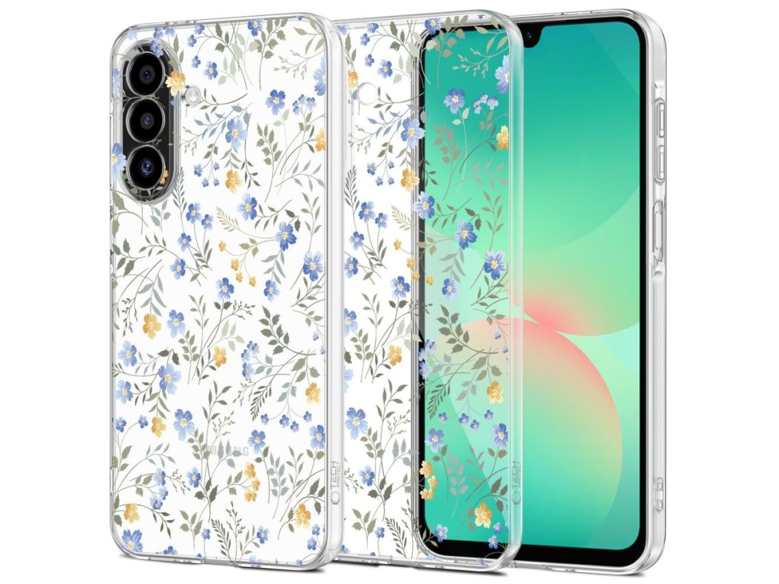 Tech-Protect FlexAir+ Case for Samsung Galaxy A17 4G / 5G - Daisies with Leaves