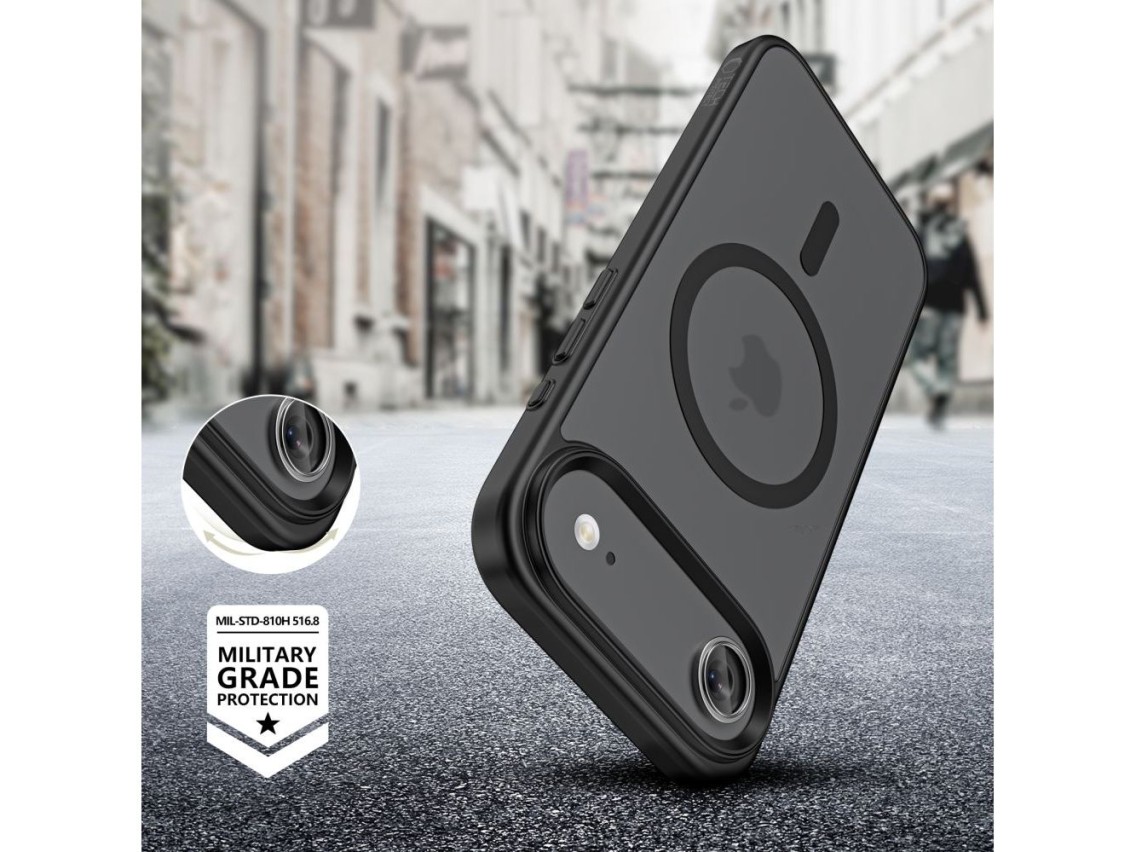 Capa Tech-Protect MagMat MagSafe para iPhone 17 Air - Preto Fosco