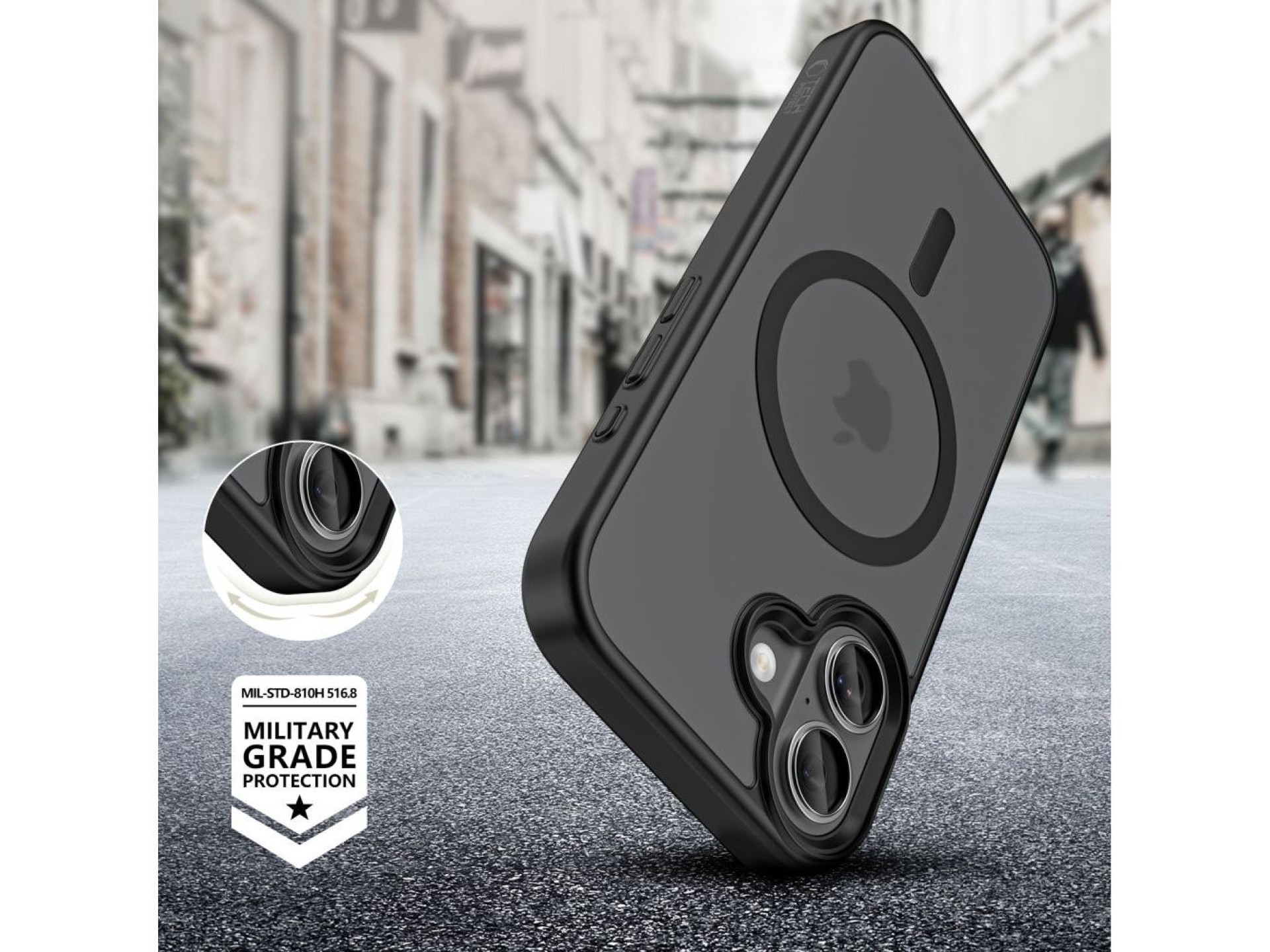 Tech-Protect MagMat MagSafe Case for iPhone 17 - Matte Black