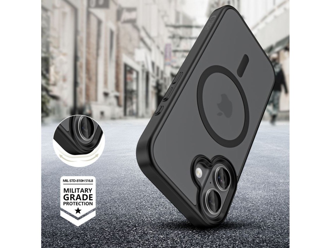 Tech-Protect MagMat MagSafe Case for iPhone 17 - Matte Black