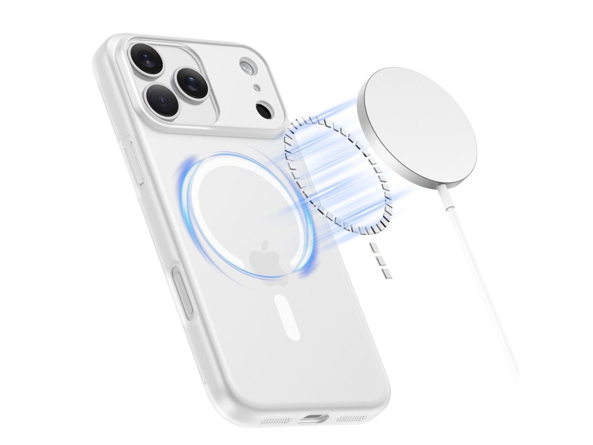 Tech-Protect MagSlim MagSafe Case for iPhone 17 Pro - Matte White