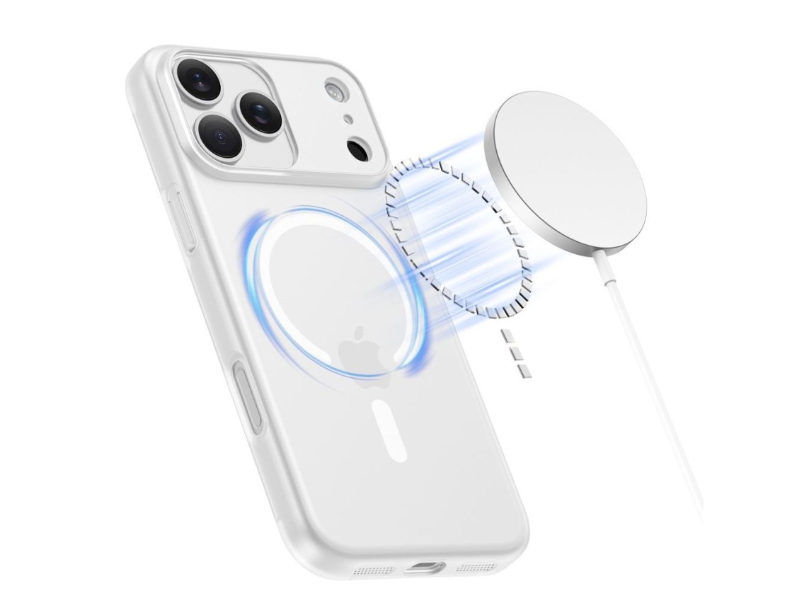 Tech-Protect MagSlim MagSafe Case for iPhone 17 Pro - Matte White