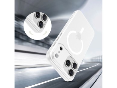 Capa Tech-Protect MagSlim MagSafe para iPhone 17 Pro - Branco Fosco Capa Tech-Protect MagSlim MagSafe para iPhone 17 Pro - Branco Fosco
