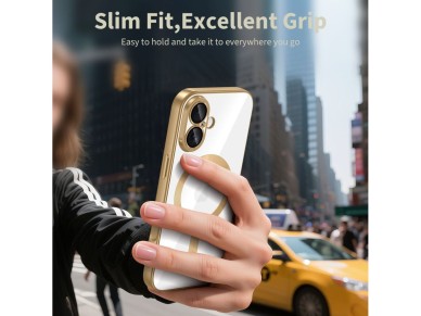Tech-Protect MagFlex MagSafe Case for iPhone 17 - Transparent Gold Tech-Protect MagFlex MagSafe Case for iPhone 17 - Transparent Gold
