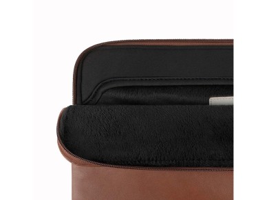 Bolsa para laptop Tech-Protect Fleece 13-14 - Marrom