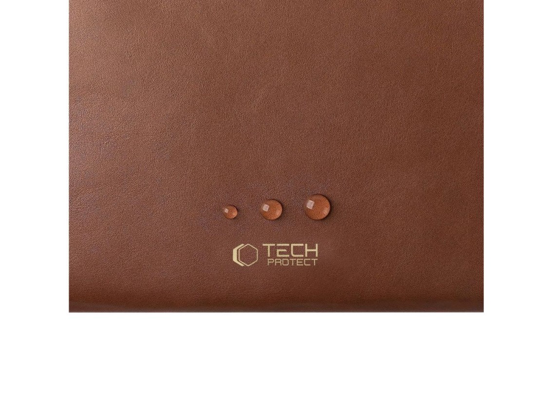 Bolsa para port�til Tech-Protect Fleece de 13-14 pulgadas - Marr�n