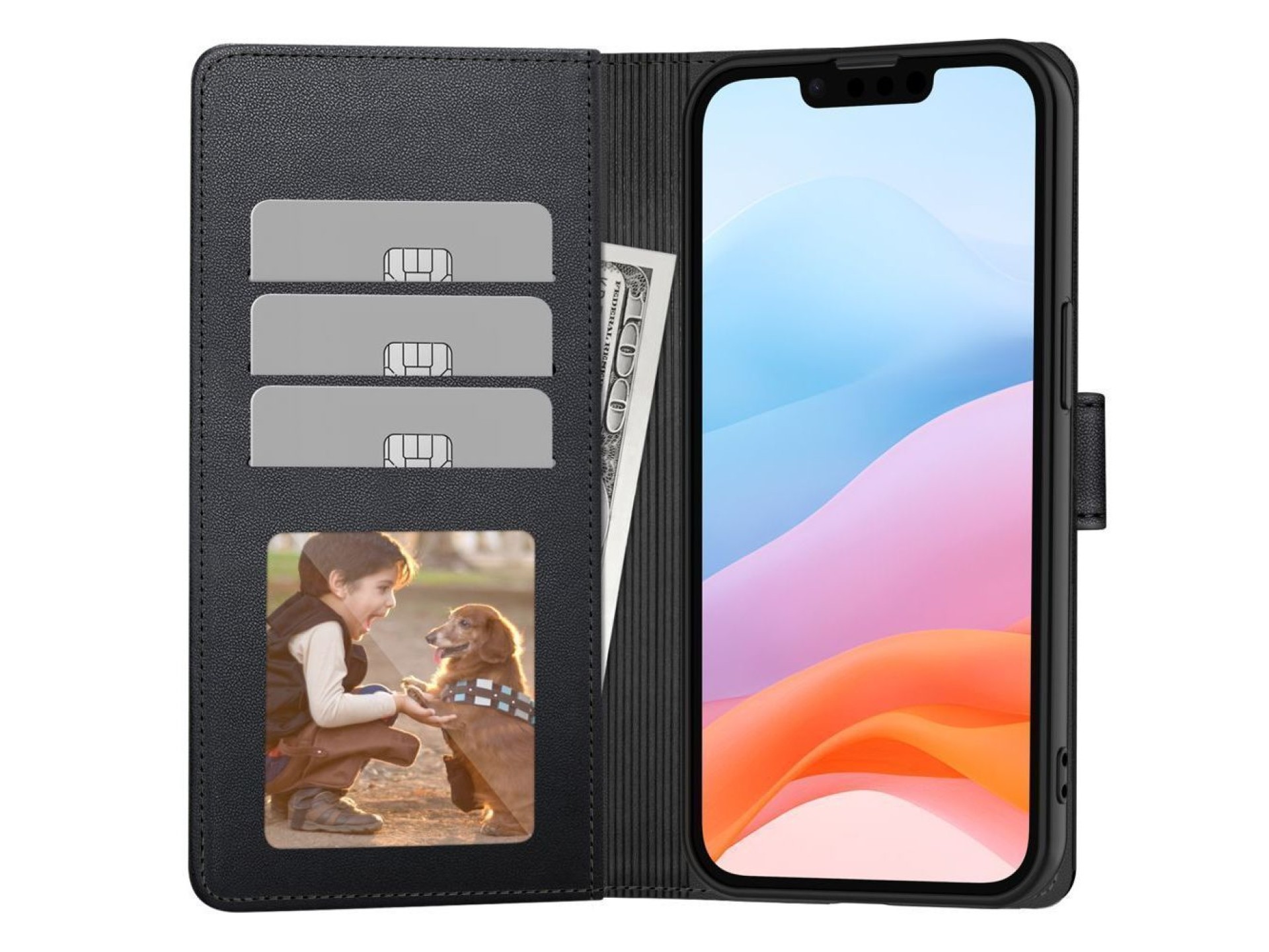 Tech-Protect Wallet Case for Samsung Galaxy A26 5G / A17 4G / 5G - Black