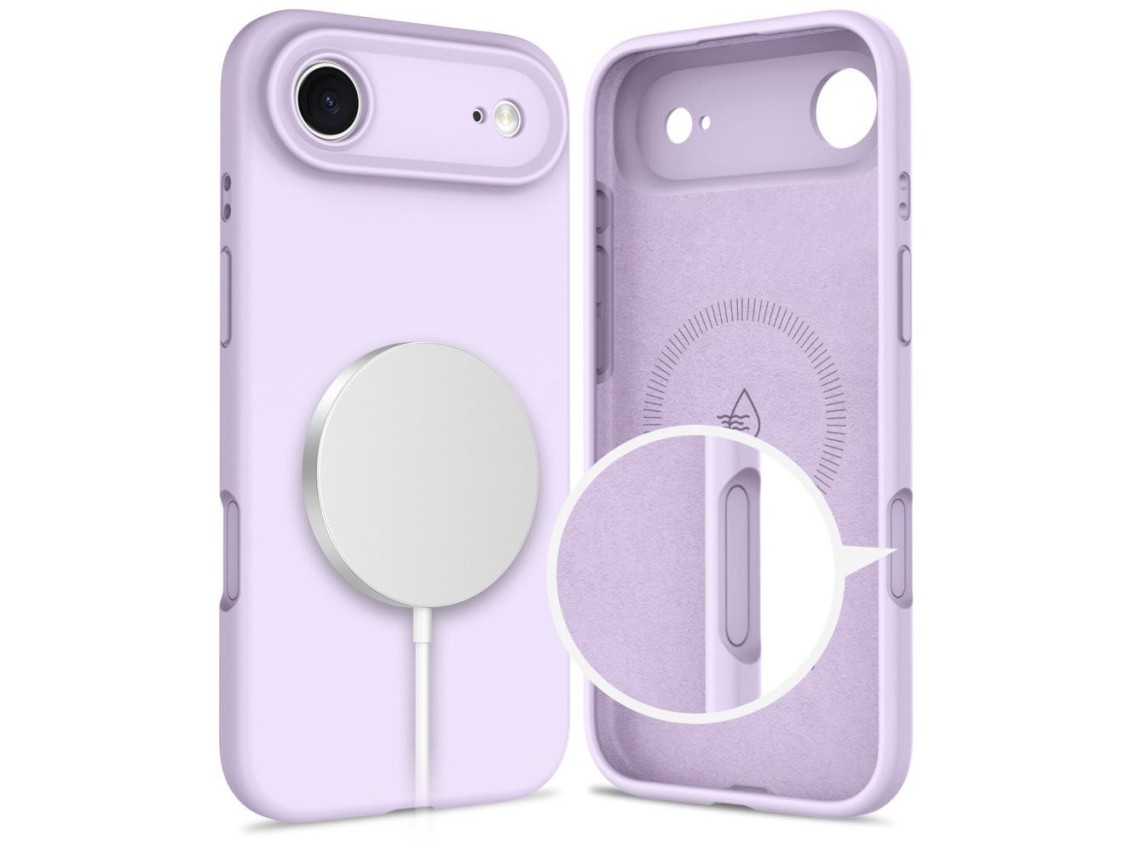 Tech-Protect Silicone MagSafe Case for iPhone 17 Air - Purple