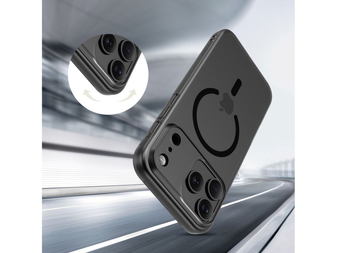 Capa Tech-Protect MagSlim MagSafe para iPhone 17 Pro Max - Preto Fosco