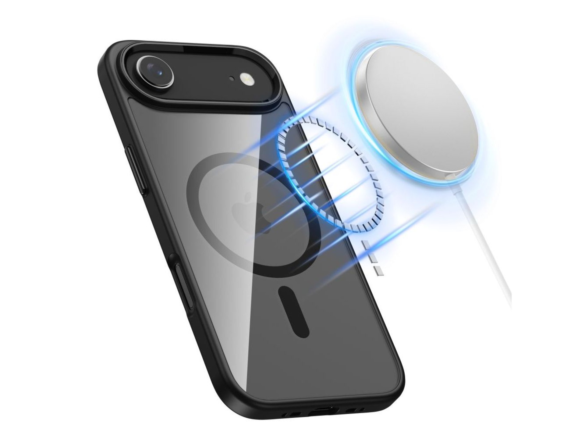 Capa Tech-Protect MagFlex MagSafe para iPhone 17 Air - Transparente e Preta