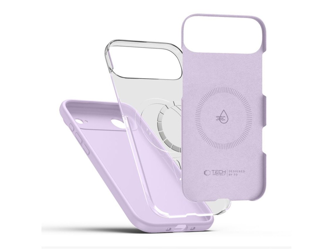Tech-Protect Silicone MagSafe Case for iPhone 17 Air - Purple